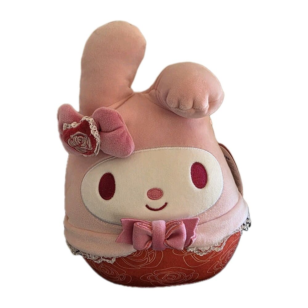 NWT Squishmallows Valentine’s Day Sanrio My Melody 8 Inch Soft Plush